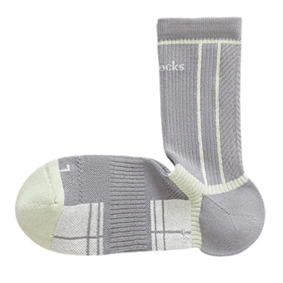 Mid-calf professional badminton running cycling anti-slip shock-absorbing towel-soled sports socks