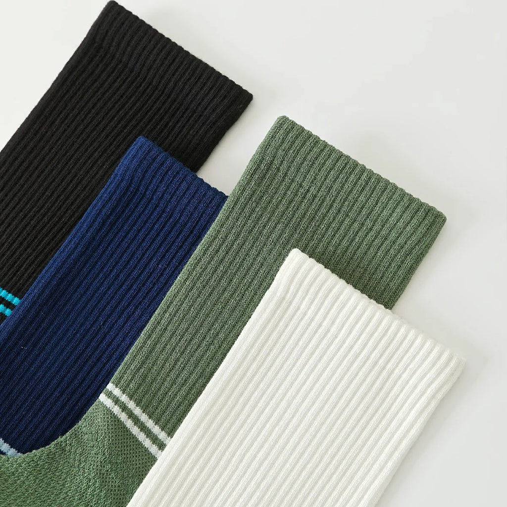 Striped lightweight sports trend men's short socks