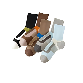 Short-sleeve running, cycling, and soccer socks for men