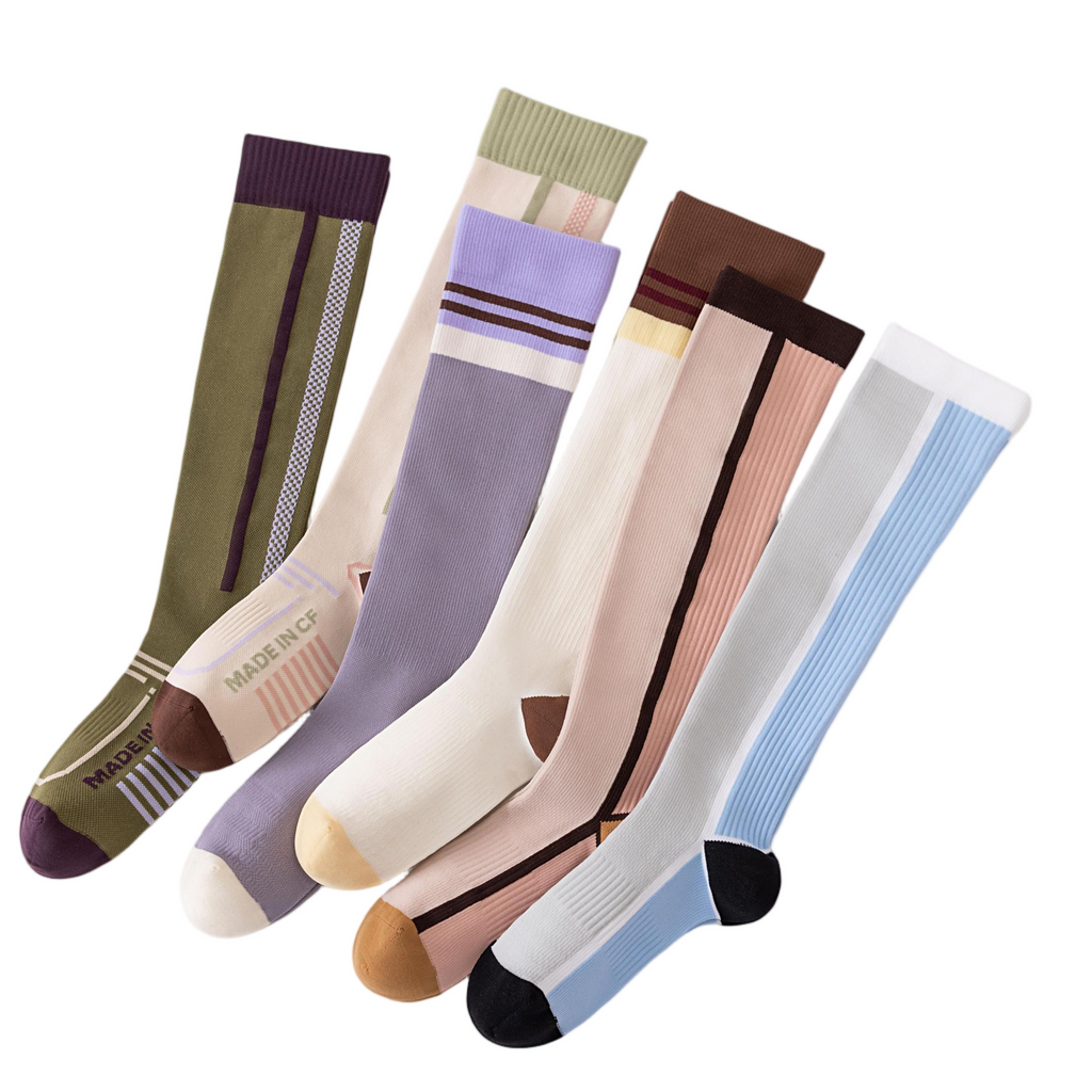 Urban casual exercise compression socks, trendy style for the calves