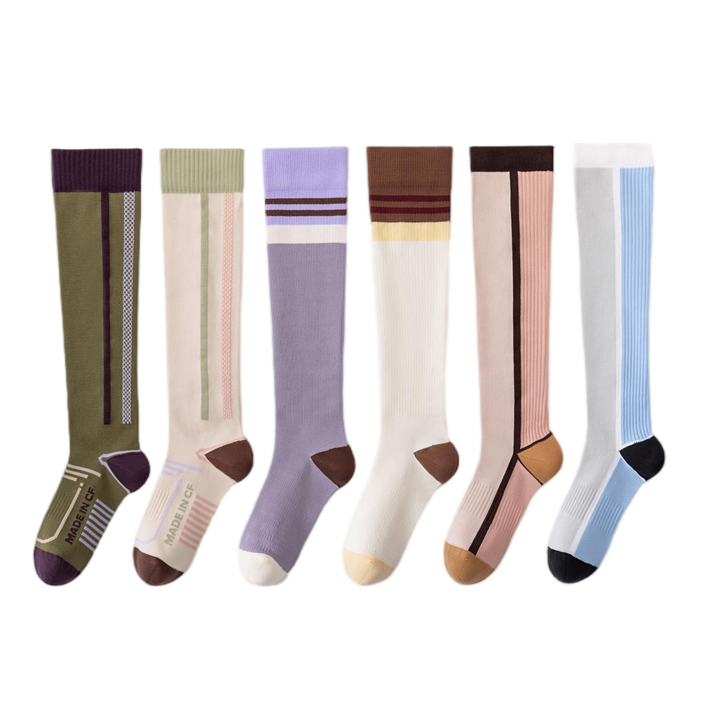 Urban casual exercise compression socks, trendy style for the calves