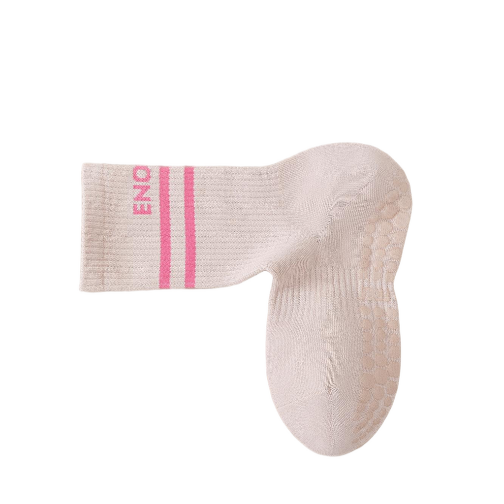 Light exercise parallel bars yoga gel-pointed women's mid-length socks