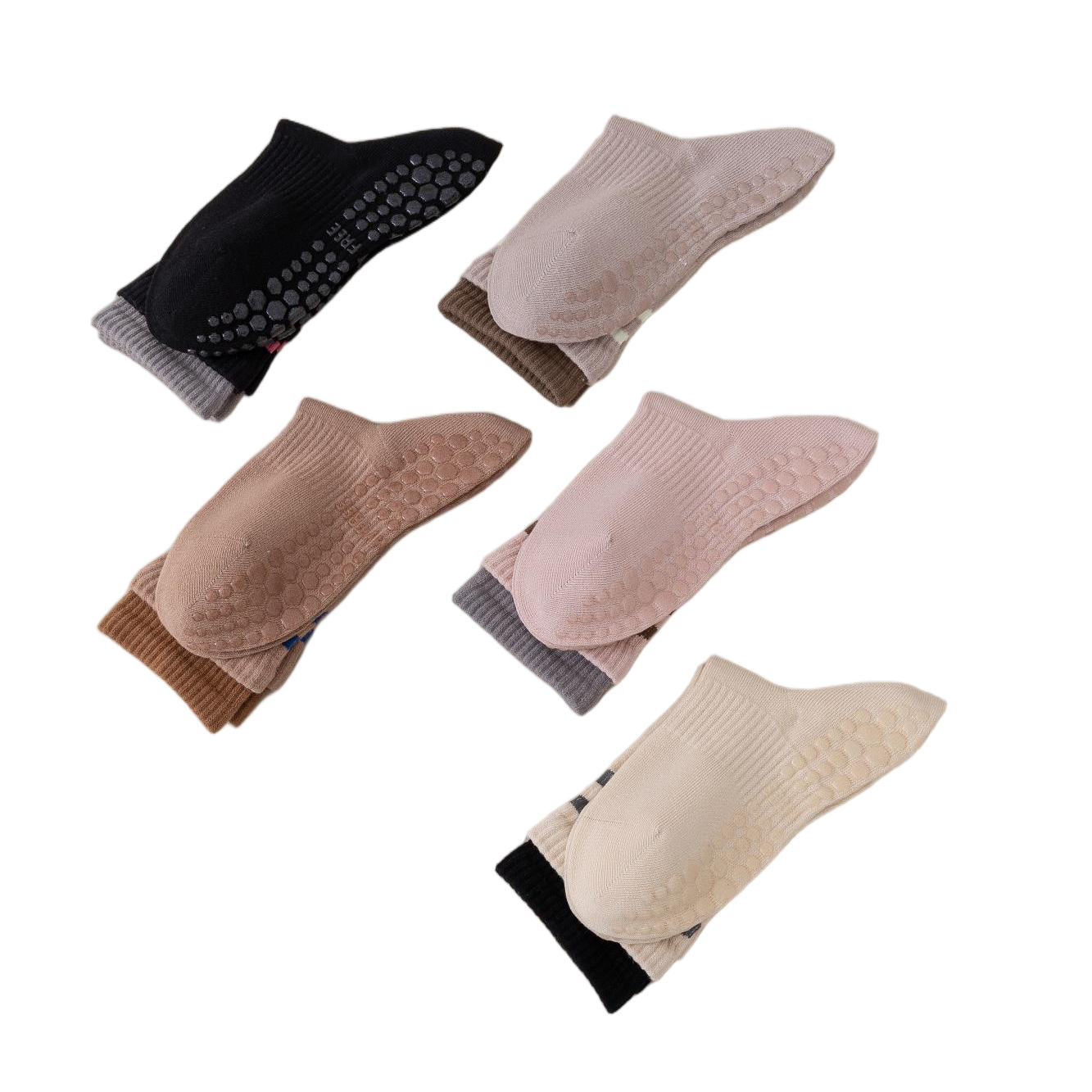 Shuangluokou Light Exercise Yoga Sock Sticks Women's Mid-Calf Socks
