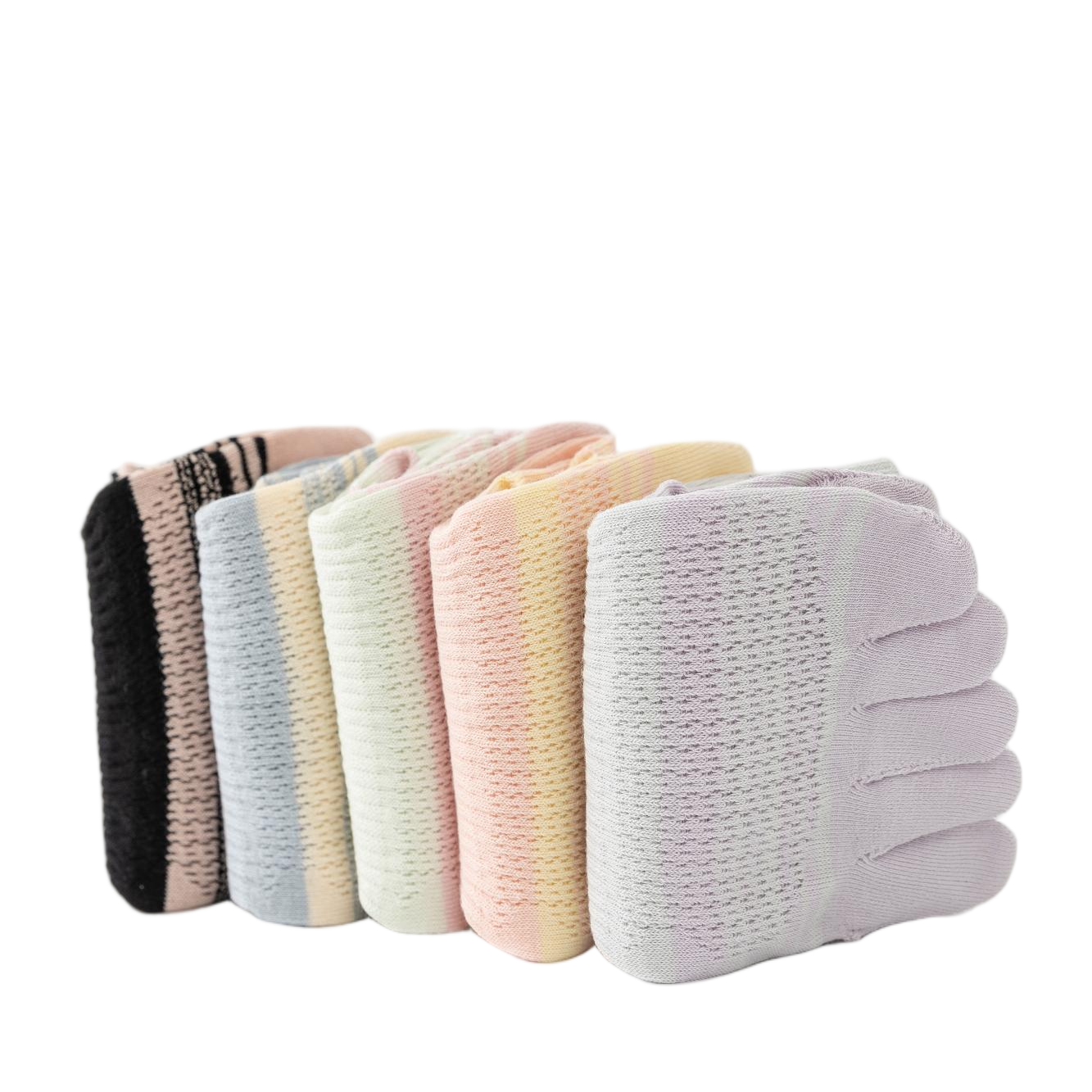 Antibacterial fingered women's socks