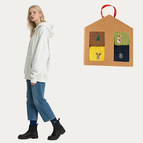 Christmas gift box socks