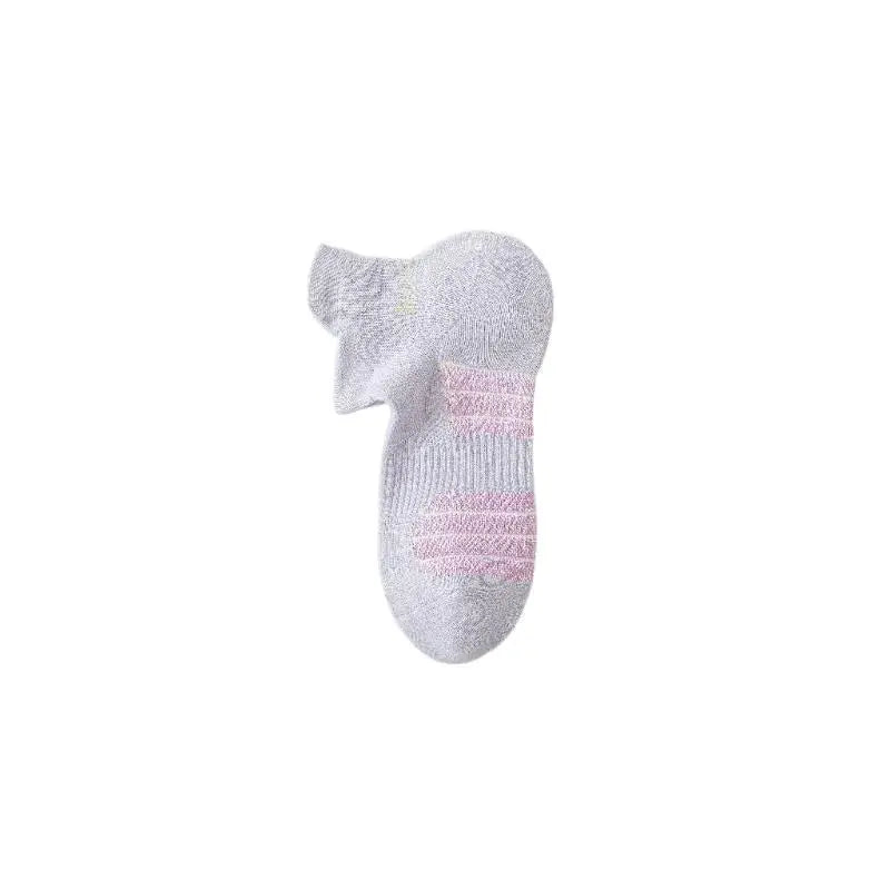 Lightly movable women's boat socks with back cuffs