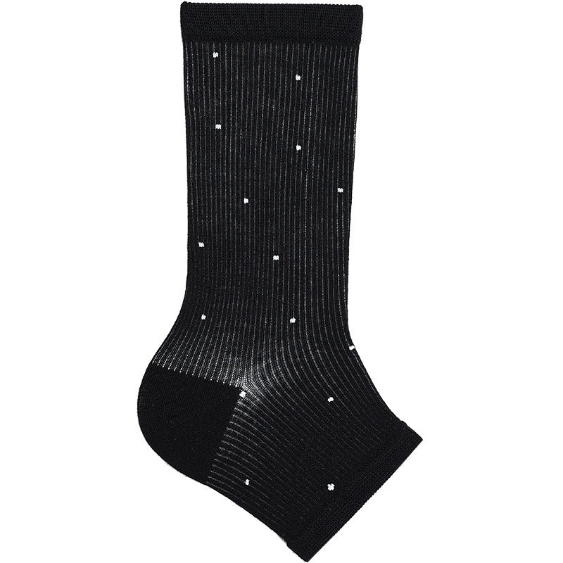 Striped stockings with half gusset