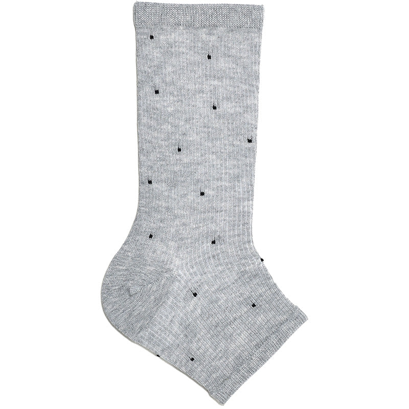 Striped stockings with half gusset