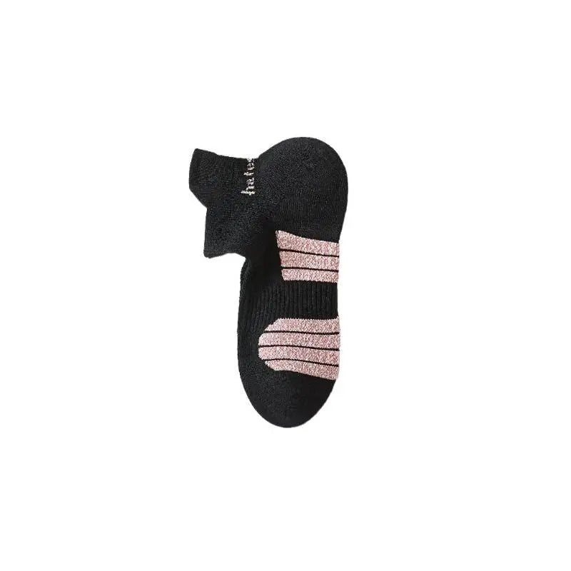 Lightly movable women's boat socks with back cuffs