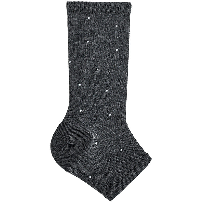 Striped stockings with half gusset