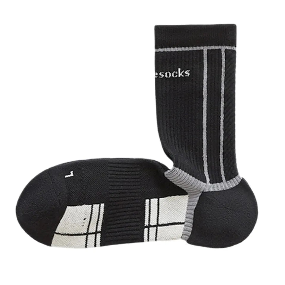 Mid-calf professional badminton running cycling anti-slip shock-absorbing towel-soled sports socks