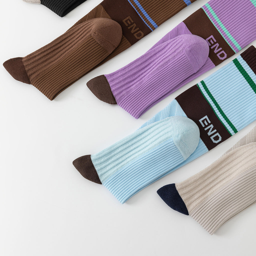 Sports knee-high women's socks, compression socks, breathable