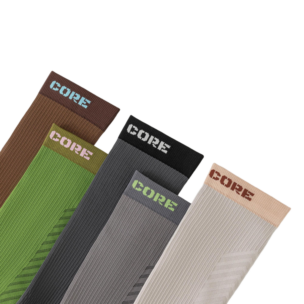 Professional running, fitness, and cycling calf socks