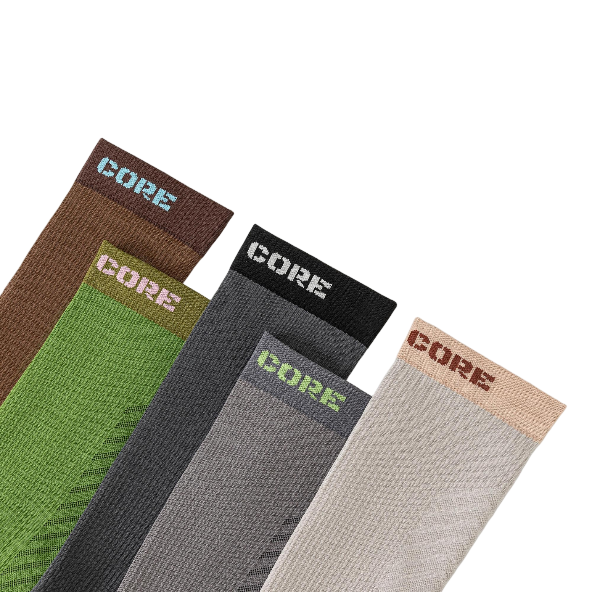 Professional running, fitness, and cycling calf socks