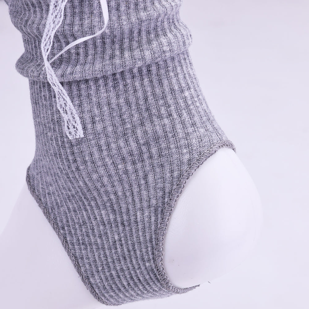 1 Pair Bow-tie patterned stockings, women's long stockings with a unique ballet-style footbed, JK style knee-high bobby socks