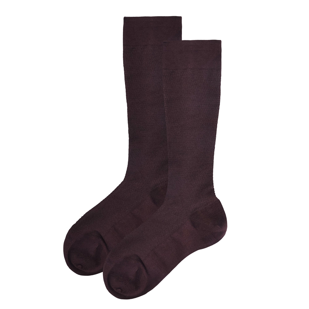 240-count high-density fabric knee-high socks for men and women