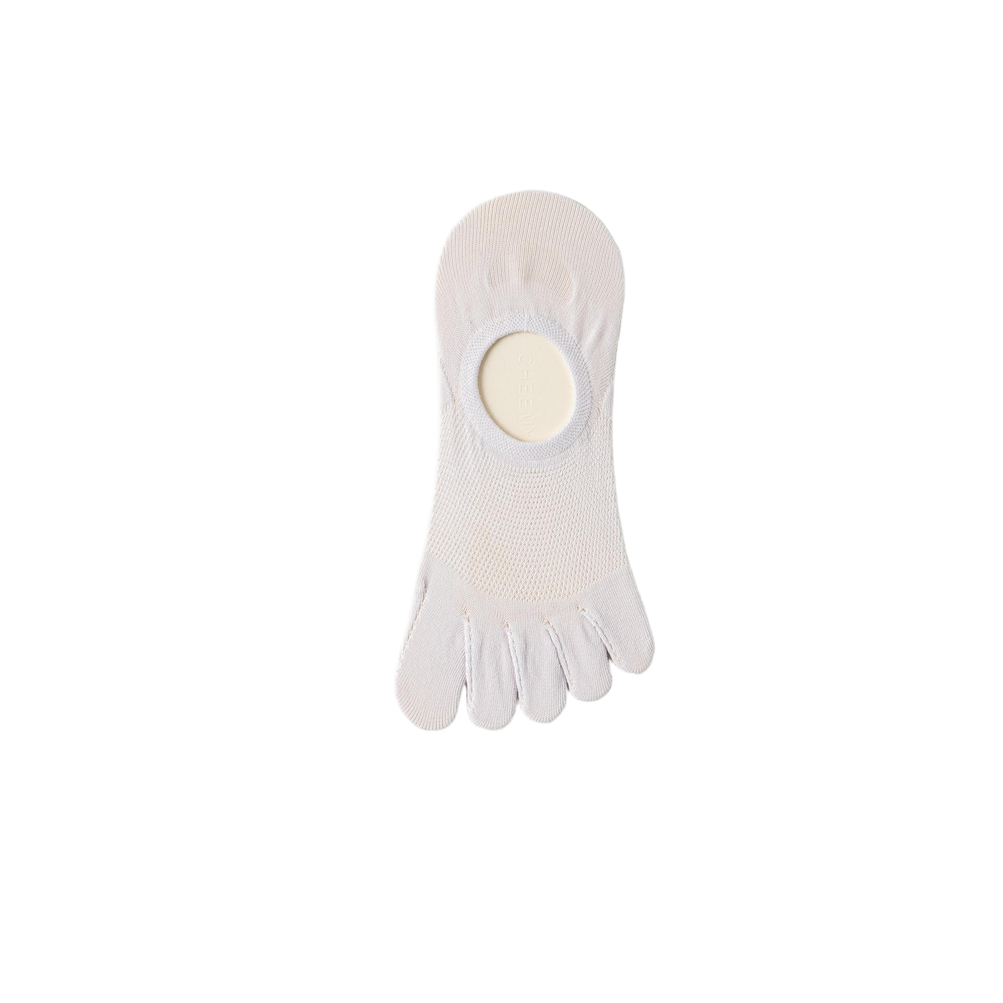 Candy-colored quick-drying semi-transparent five-finger stockings