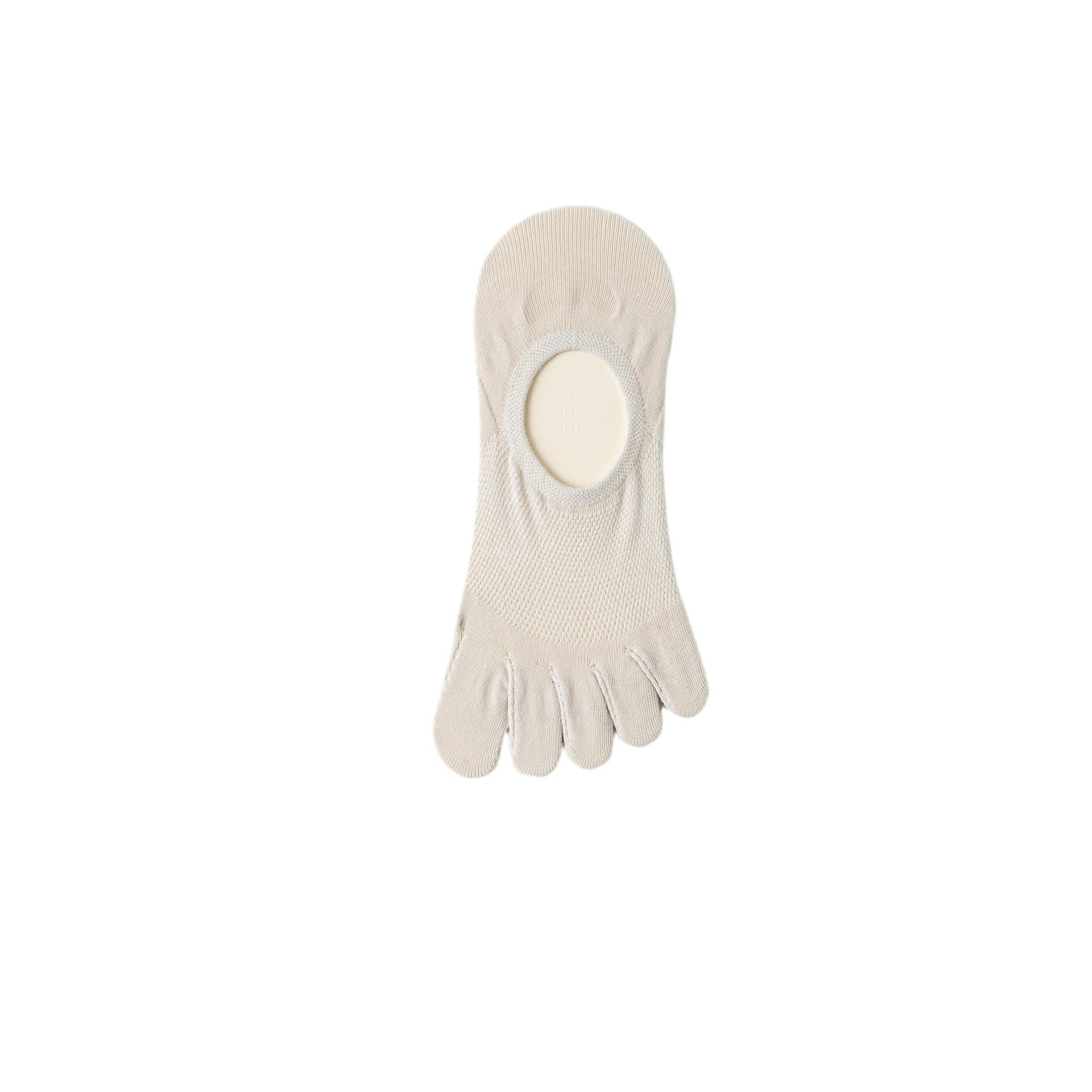 Candy-colored quick-drying semi-transparent five-finger stockings
