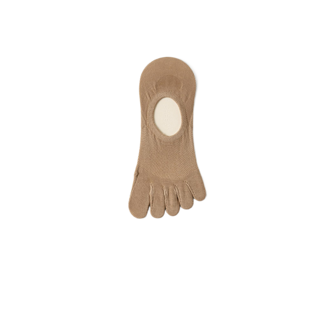 Candy-colored quick-drying semi-transparent five-finger stockings