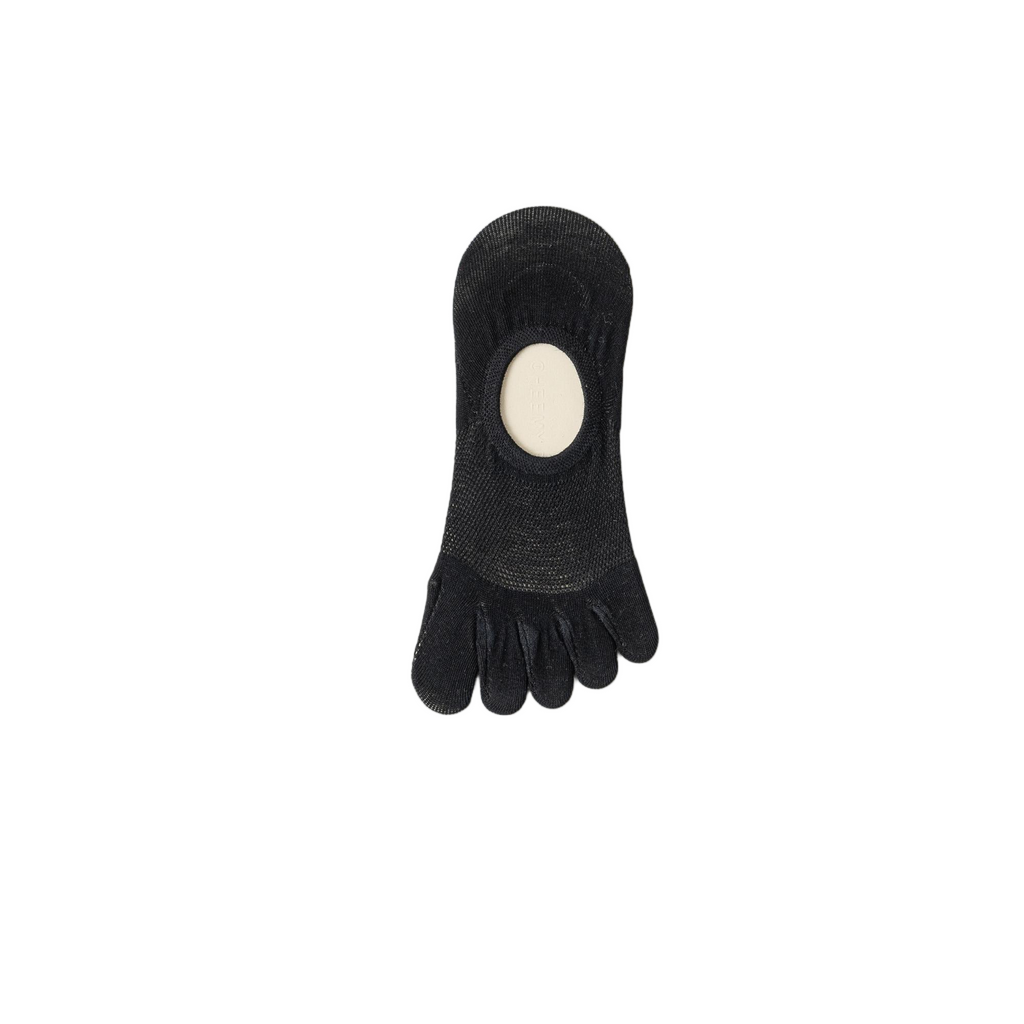 Candy-colored quick-drying semi-transparent five-finger stockings