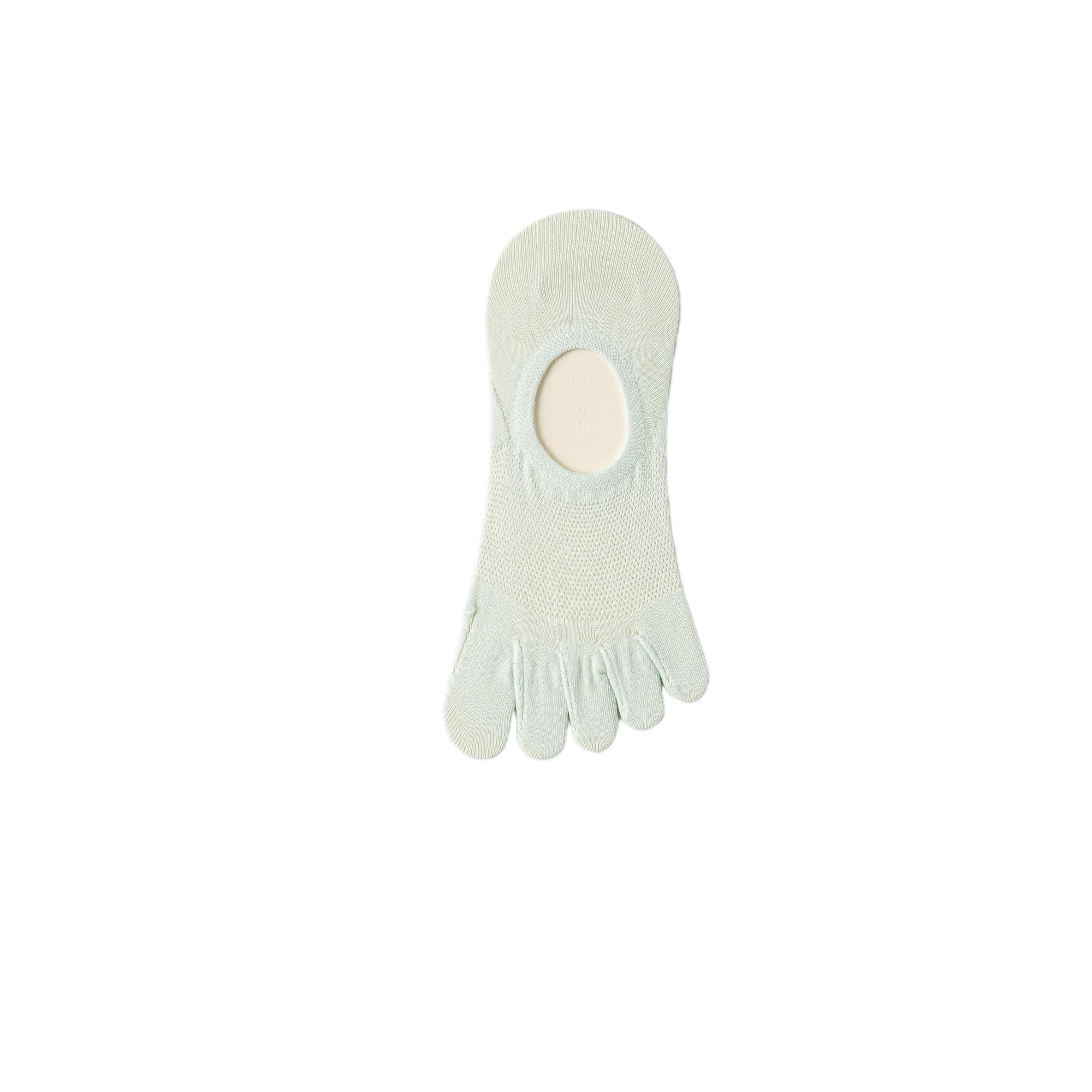 Candy-colored quick-drying semi-transparent five-finger stockings