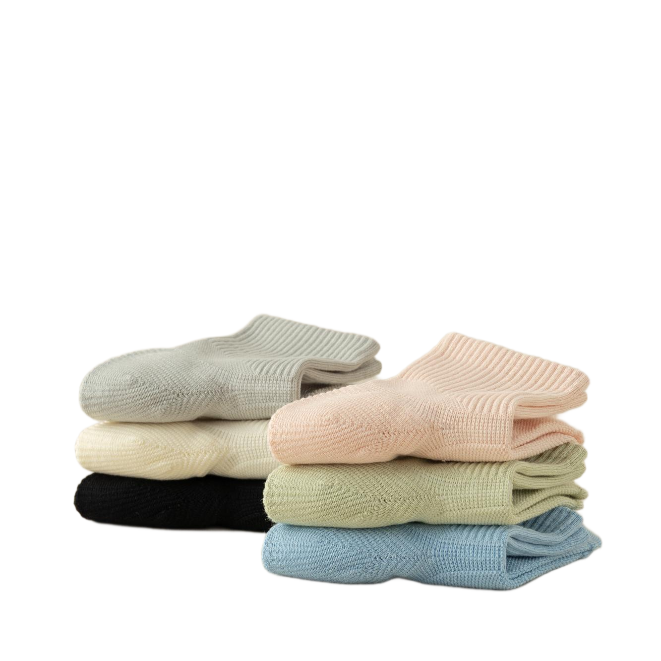 Cottony, lightweight, comfortable women's mid-length socks
