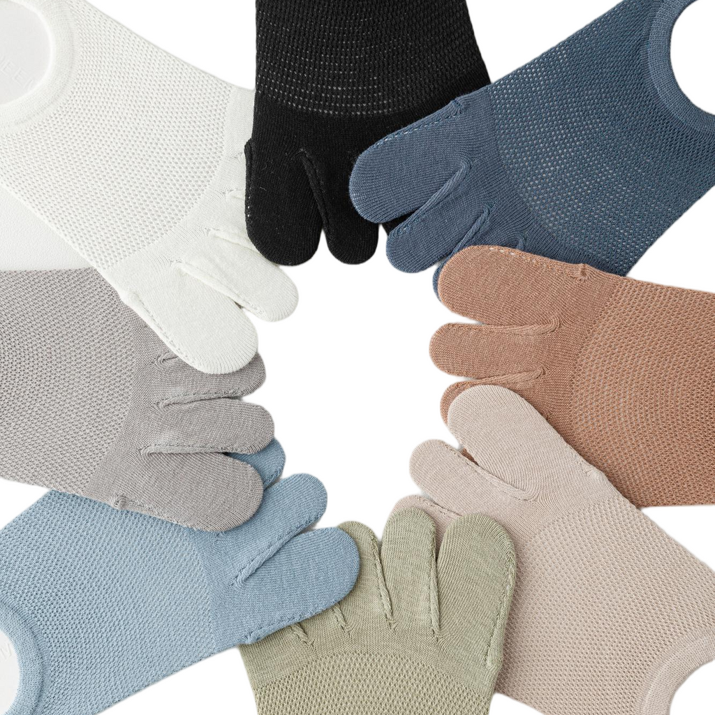 Ultimate Cotton Boneless Semi-Transparent Five-Finger Socks