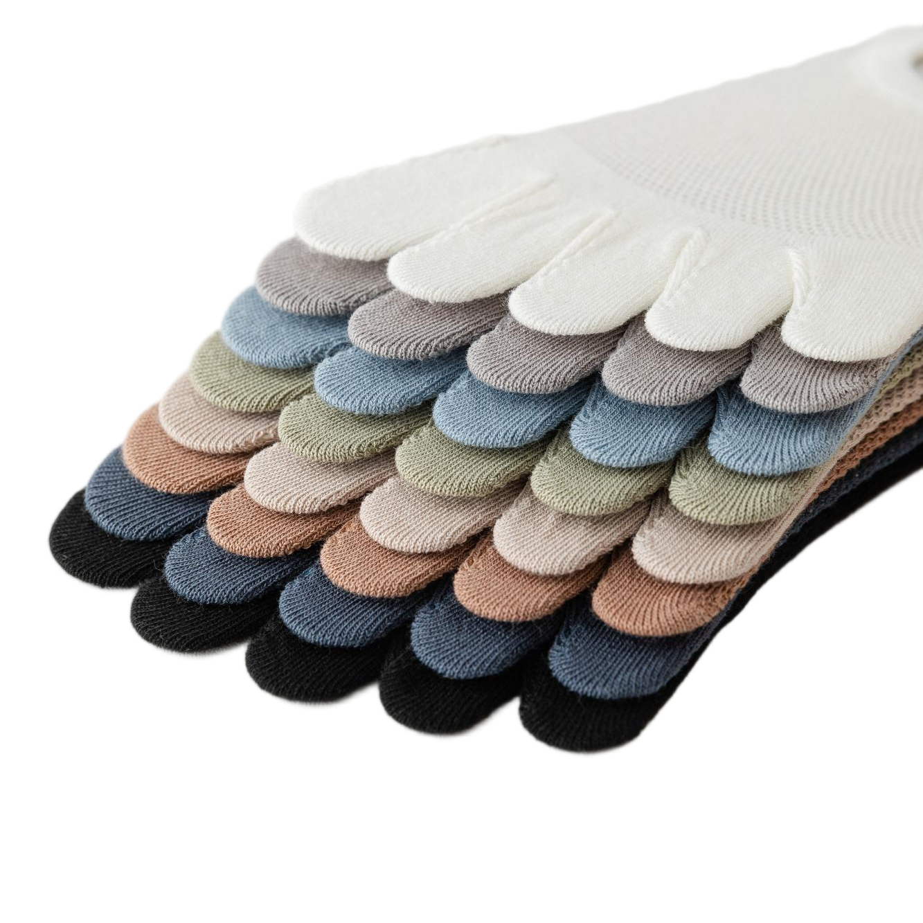 Ultimate Cotton Boneless Semi-Transparent Five-Finger Socks