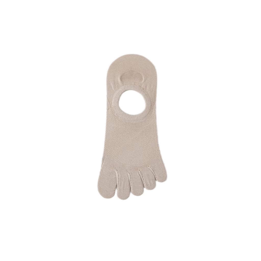 Ultimate Cotton Boneless Semi-Transparent Five-Finger Socks