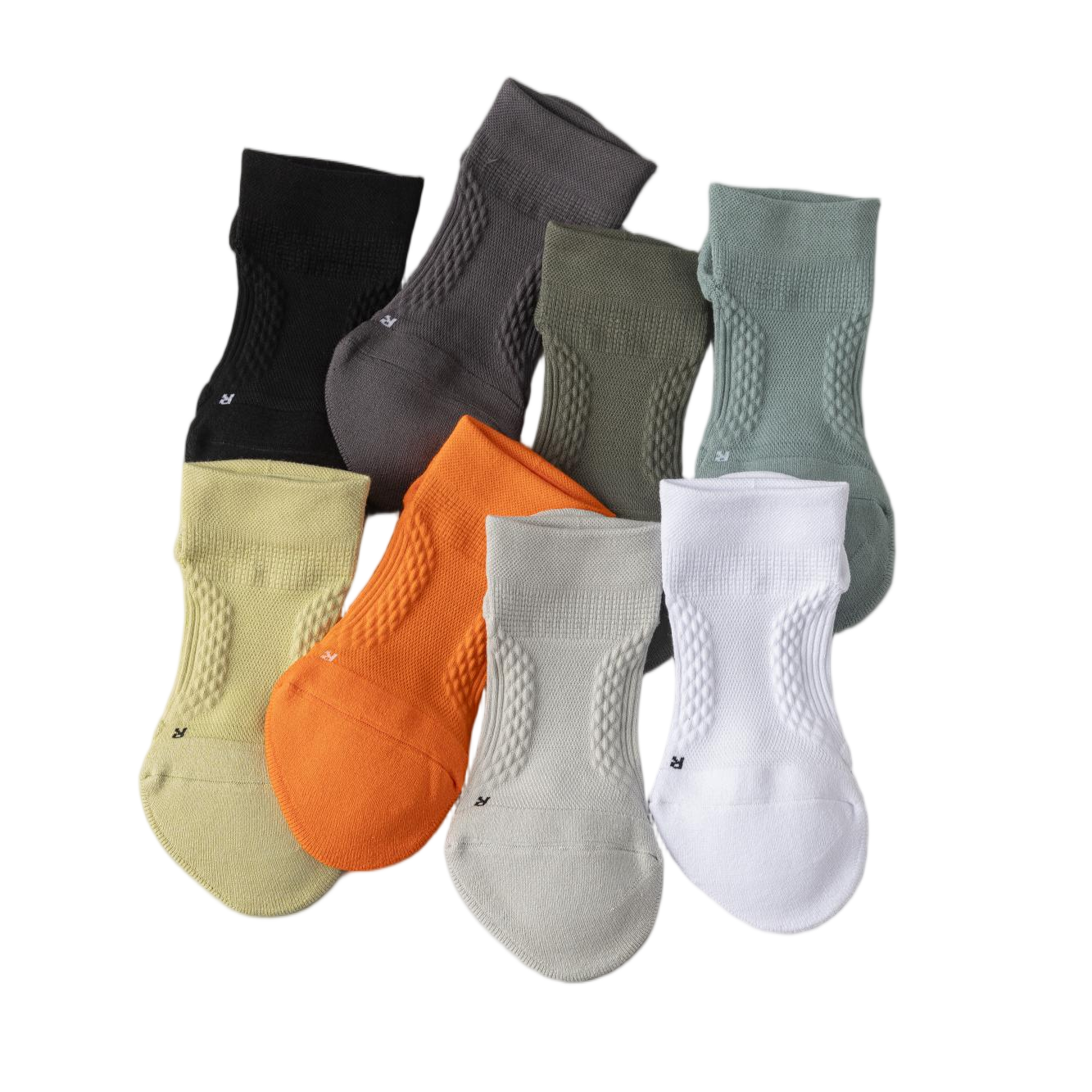 Cotton loop sports running men's short socks - breathable and comfortable