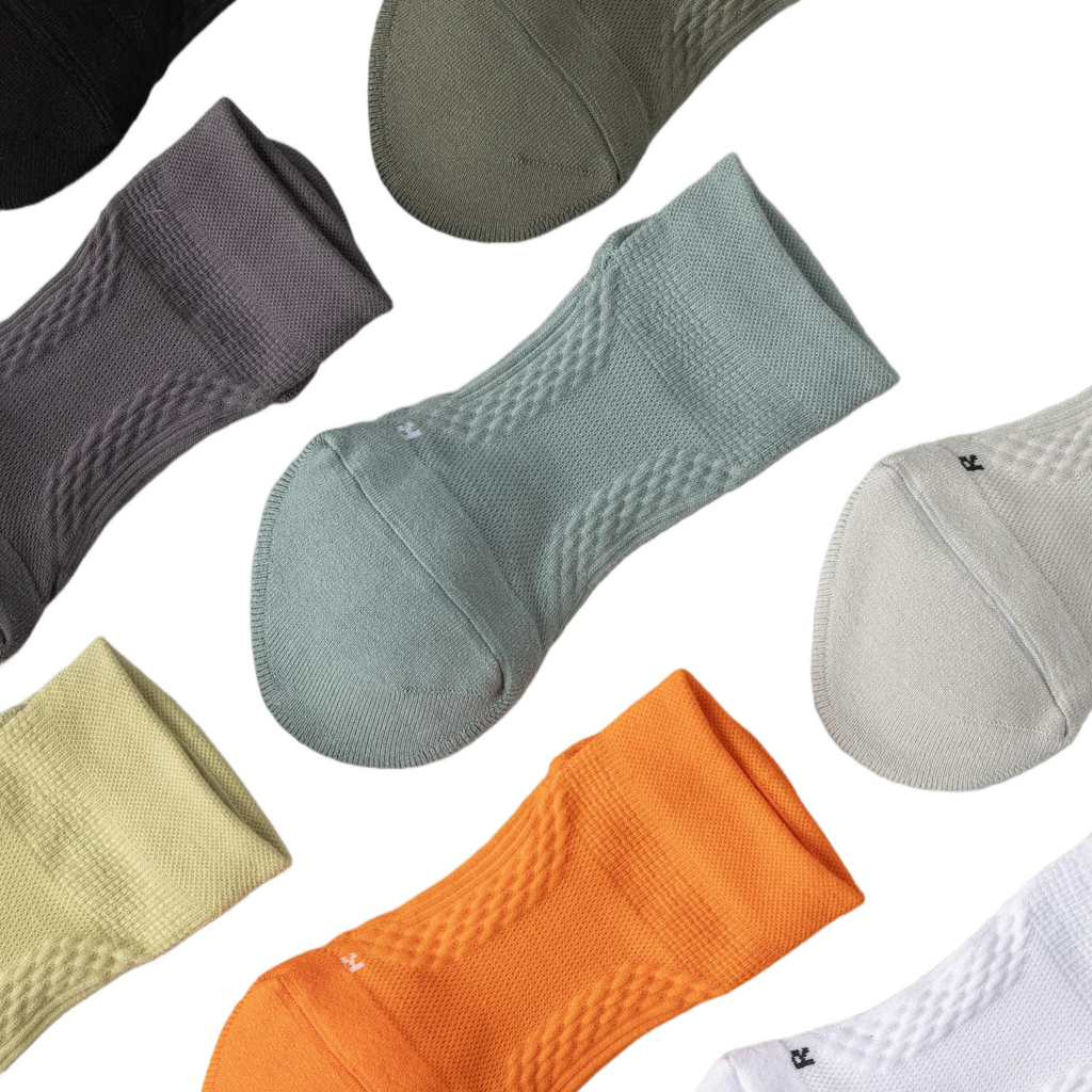 Cotton loop sports running men's short socks - breathable and comfortable