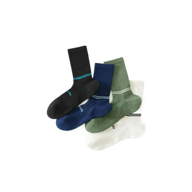 Striped lightweight sports trend men's short socks