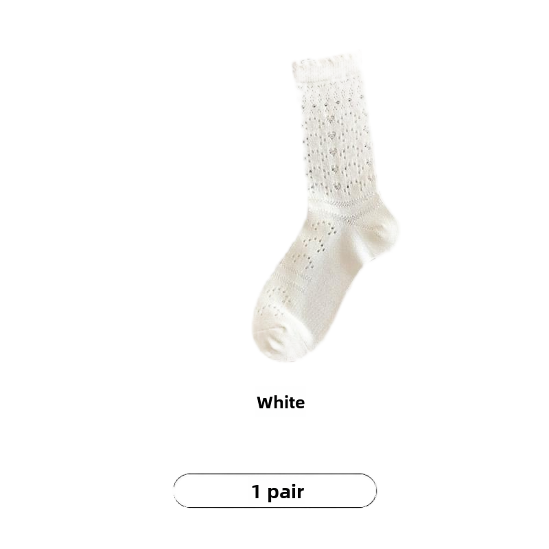 Dark pattern mesh stockings