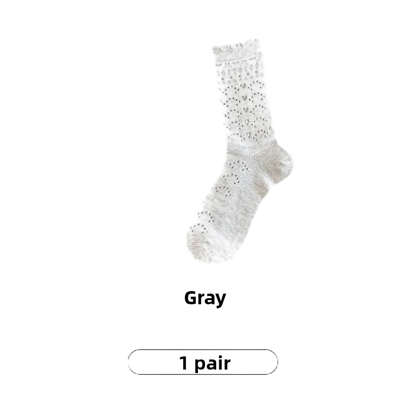 Dark pattern mesh stockings